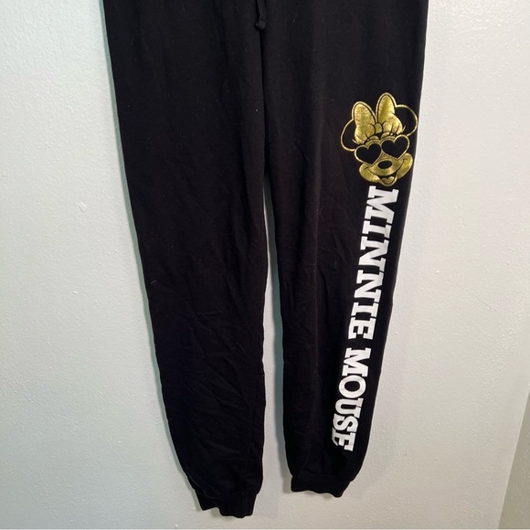 Disney Sweatpants Black Gold Minnie Mouse S - Picture 4 of 11